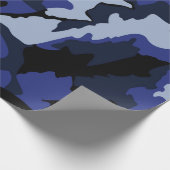 Blauwe kameroen, omslagpapier cadeaupapier (Hoek)