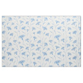 Blauwe kamille stof (Yard (91,4 cm))