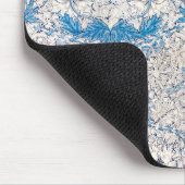 Blauwe Kamperfoelie (door William Morris) Muismat (Hoek)