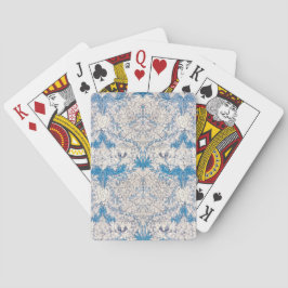 Blauwe Kamperfoelie (door William Morris) Pokerkaarten