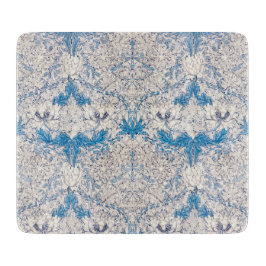 Blauwe Kamperfoelie (van William Morris) Snijplank