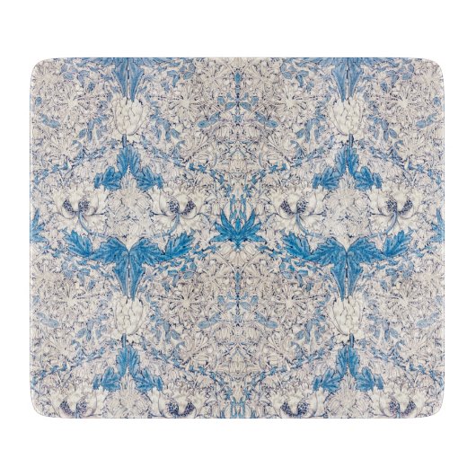Blauwe Kamperfoelie (van William Morris) Snijplank (Voorkant)