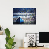 Blauwe Kano Herfst Natuurfotografie Poster (Thuiskantoor)