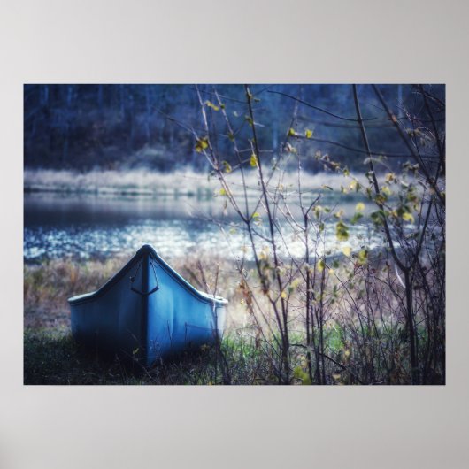 Blauwe Kano Herfst Natuurfotografie Poster (Voorkant)