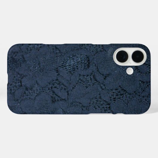  blauwe kant afdrukken Case-Mate iPhone case (Achterkant (horizontaal))
