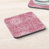 Blauwe kant blokachtergrond bier onderzetter (Linkerzijde)