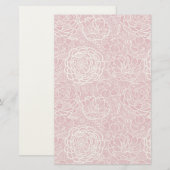 Blauwe kant blokachtergrond briefpapier (Voorkant / Achterkant)