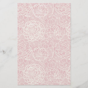 Blauwe kant blokachtergrond briefpapier