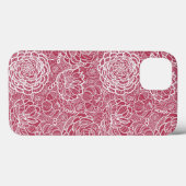 Blauwe kant blokachtergrond Case-Mate iPhone case (Achterkant (horizontaal))