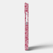 Blauwe kant blokachtergrond Case-Mate iPhone case (Achterkant / Links)