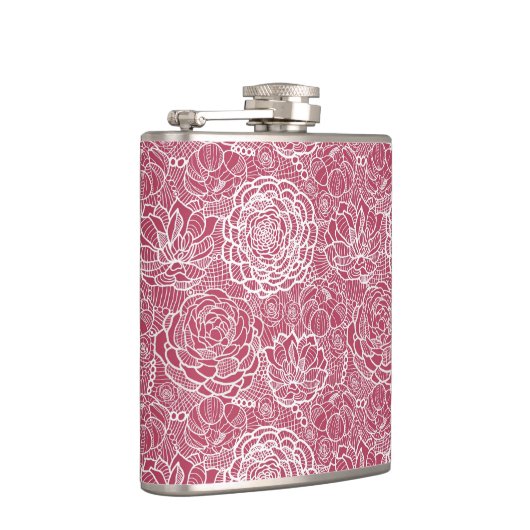 Blauwe kant blokachtergrond heupfles (Rechts)