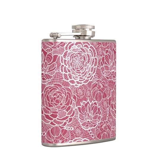 Blauwe kant blokachtergrond heupfles (Rechts)