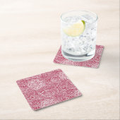 Blauwe kant blokachtergrond kartonnen onderzetters (Insitu)