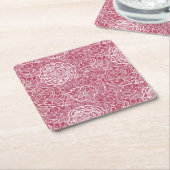 Blauwe kant blokachtergrond kartonnen onderzetters (Schuin)