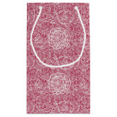 Blauwe kant blokachtergrond klein cadeauzakje (Achterkant)