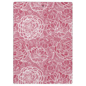 Blauwe kant blokachtergrond klembord (Achterkant)