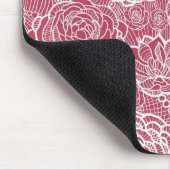 Blauwe kant blokachtergrond muismat (Hoek)