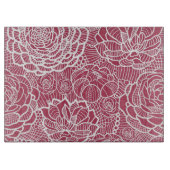 Blauwe kant blokachtergrond snijplank (Voorkant)