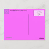 Blauwe kant briefkaart (Achterkant)