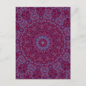 Blauwe kant briefkaart (Voorkant)