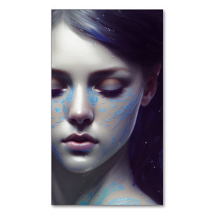 Blauwe Kant Emeraud Zeemeermin 8k Magnetisch Visitekaartje