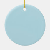Blauwe Kant Jongens Doop Keramisch Ornament (Achterkant)