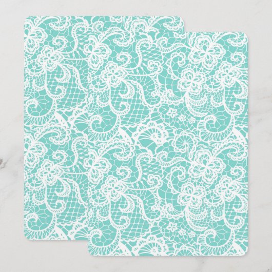 Blauwe kant kaart (Voorkant / Achterkant)