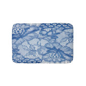 Blauwe kantstof, Afrikaans tule ontwerp. Badmat (Voorkant)