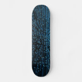 Blauwe kaos Cosmic Skateboard Deck (Voorkant)