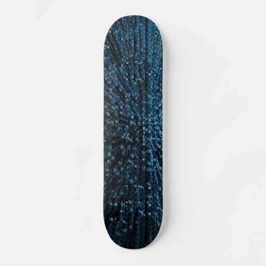 Blauwe kaos Cosmic Skateboard Deck (Voorkant)