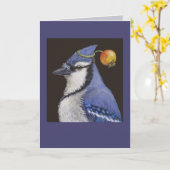 blauwe kap met krab - appelkaart kaart (Gele Bloem)