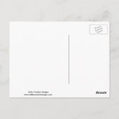 Blauwe kap met pinda's briefkaart (Achterkant)