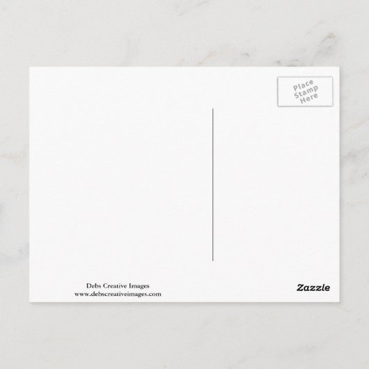 Blauwe kap met pinda's briefkaart (Achterkant)