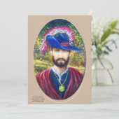 Blauwe Kaper van Toscane Feestdagenkaart (Staand voorkant)