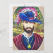 Blauwe Kaper van Toscane Feestdagenkaart (Achterkant)