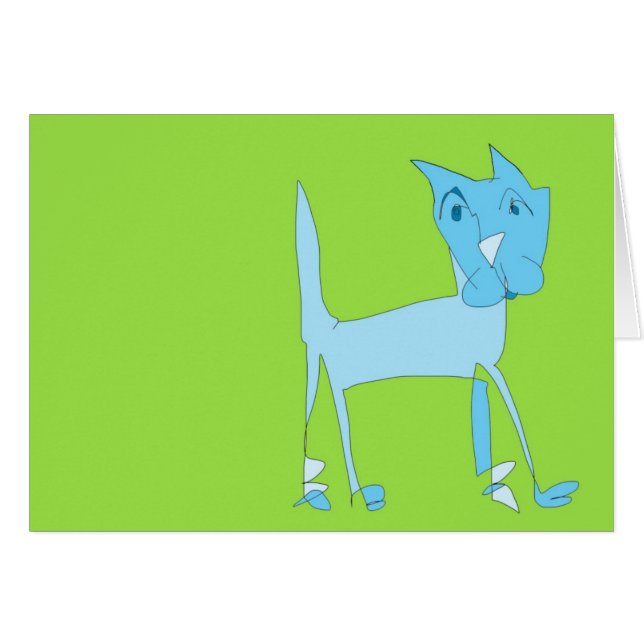 Blauwe kat (Voorkant Horizontaal)