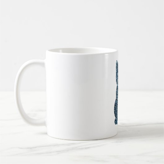 Blauwe kat (1) koffiemok (Links)