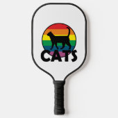 Blauwe kat (2) pickleball paddle (Voorkant)