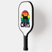 Blauwe kat (2) pickleball paddle (Links)