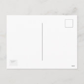 blauwe kat feestdagenkaart (Achterkant)