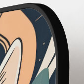 Blauwe kat gepersonaliseerde pickleball paddle (Links Detail)