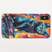 Blauwe kat I Case-Mate iPhone Case (Achterkant (horizontaal))