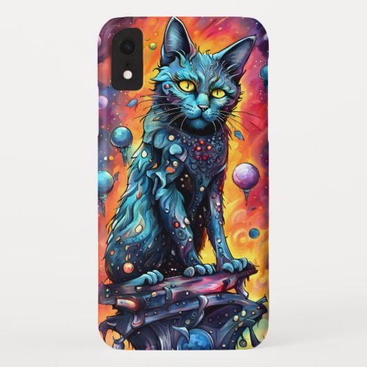 Blauwe kat I Case-Mate iPhone Case (Achterkant)