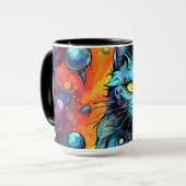 Blauwe kat I Mok (Voorkant links)