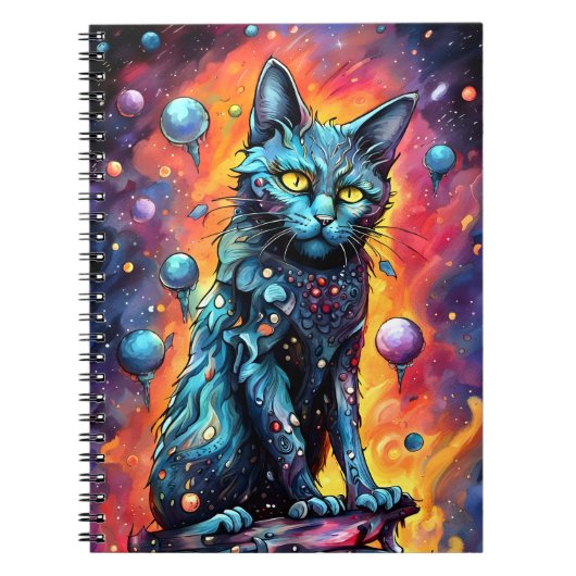 Blauwe kat I Notitieboek (Voorkant)