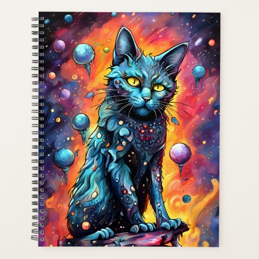 Blauwe kat I Planner (Voorkant)