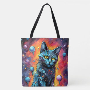Blauwe kat I Tote Bag