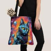 Blauwe kat I Tote Bag (Dichtbij)