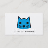 Blauwe Kat, Kat Boarding, Cattery Visitekaartje (Voorkant)