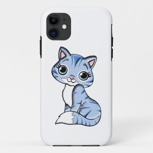 Blauwe kat katachtig dier Case-Mate iPhone case (Achterkant)